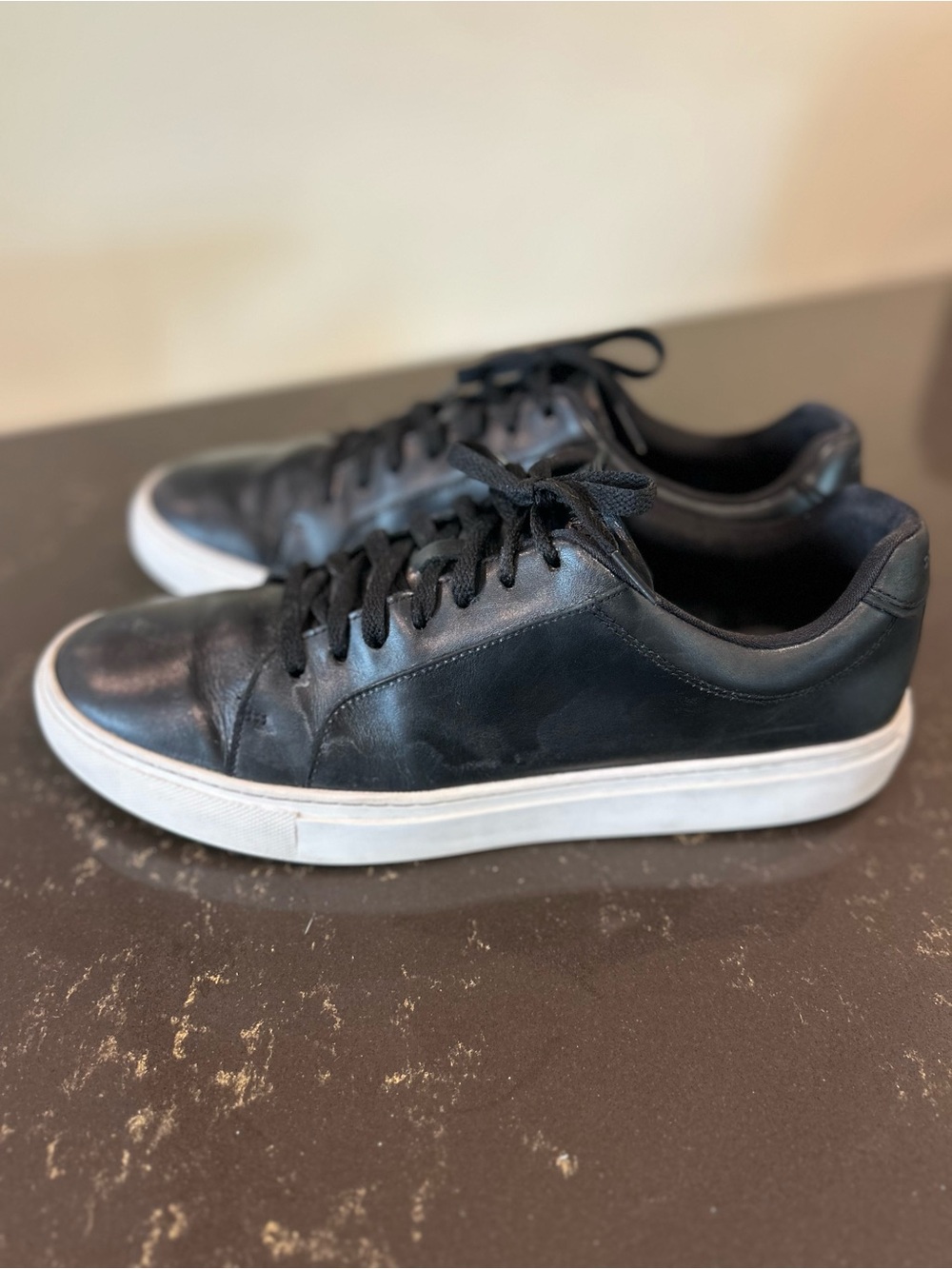 Cole Haan Mens Grand Series Jensen Black Leather Sneakers 11.5
